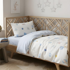 Дитяча постільна білизна для немовлят Viluta сатин твіл — 830 з простирадлом на гумці