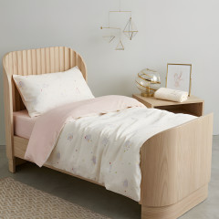 Дитяча постільна білизна для немовлят Viluta сатин твіл — 831 з простирадлом на гумці