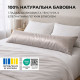 Наволочка для подушки NORDIC IDEIA 40x140 см бязь з блискавкою сіра