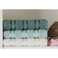Набір рушників Gursan Cotton Stripe Micro Deluxe - Green 70*140 (3 шт)