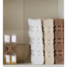 Набір рушників Gursan Cotton Stripe Micro Deluxe - Brown 70*140 (3 шт)