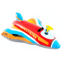 Надувний пліт Літак (вік 3+) 117cmX104cm (ЧЕРВОНИЙ) Intex (294371)