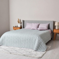 Покривало IDEIA - Warmis Sei Design двостороннє м'ята/св.сірий 220*240