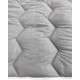 Ковдра вовняна стьобана Vladi - Сіра 140x205 тепла полуторна (400 гр/м2)