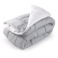 Ковдра Руно - Grey White 172х205 двоспальна тепла 400 гр/м2 (27096)