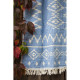 Покривало Barine - Kilim Throw Blue 130*170 блакитний